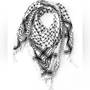 Hirbawi Original Black and White Kufiya Keffiyeh